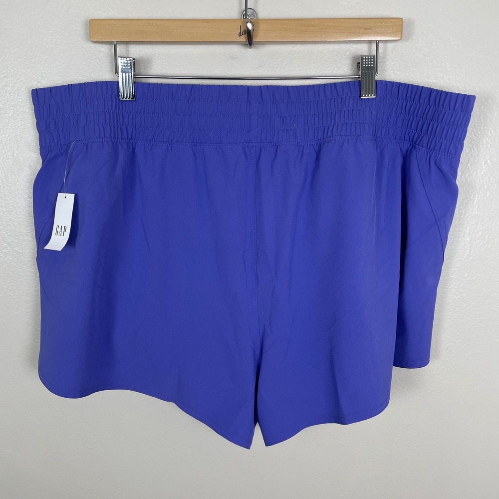 Gap Women's XXL Runaround Short Purple GapFit Mid Rise Wicking Activewear